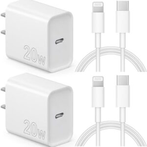 iPhone and iPad Charger Super Fast Charger 20W PD USB C Wall Charger with 6FT Fast Charging Cable Compatible with iPhone14/14 Pro Max/13/13Pro/12/12 Pro/11/11Pro/XS,iPad